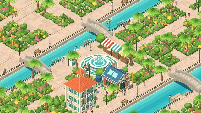 Bairro das Águas recuperado, com a praça e o canal